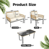 Patio Furniture Boho Rattan