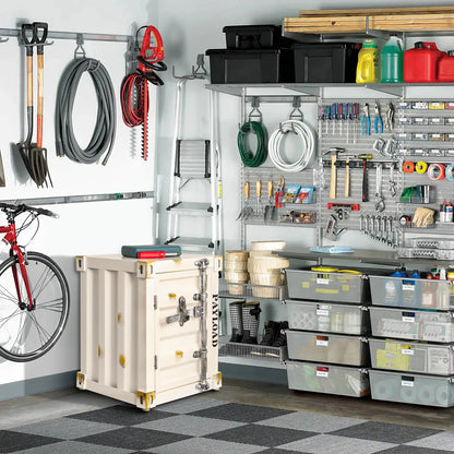 Metal Storage Bedside Cabinet