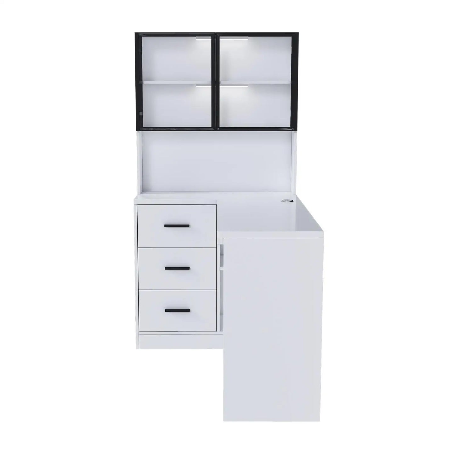 Computer Desk Glass Cabinets for home