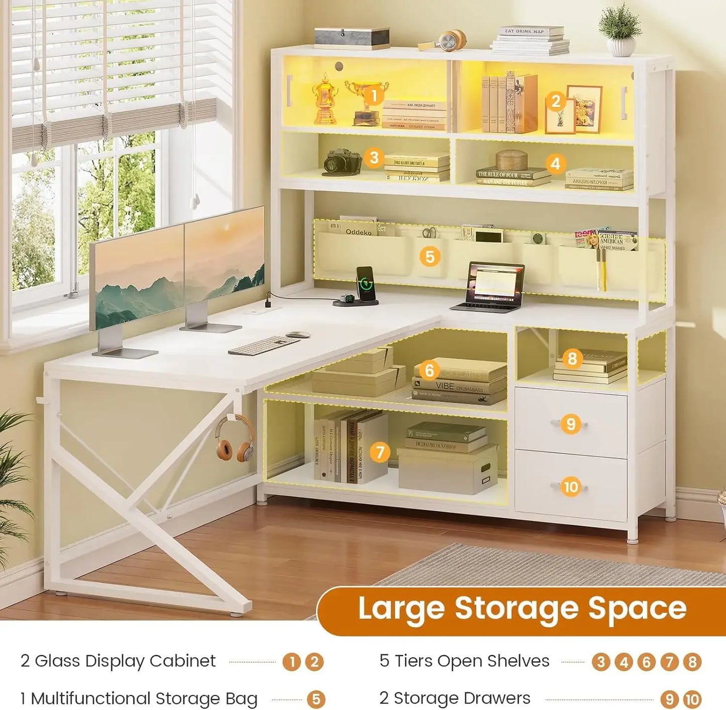 L Shaped Gaming Desks for home