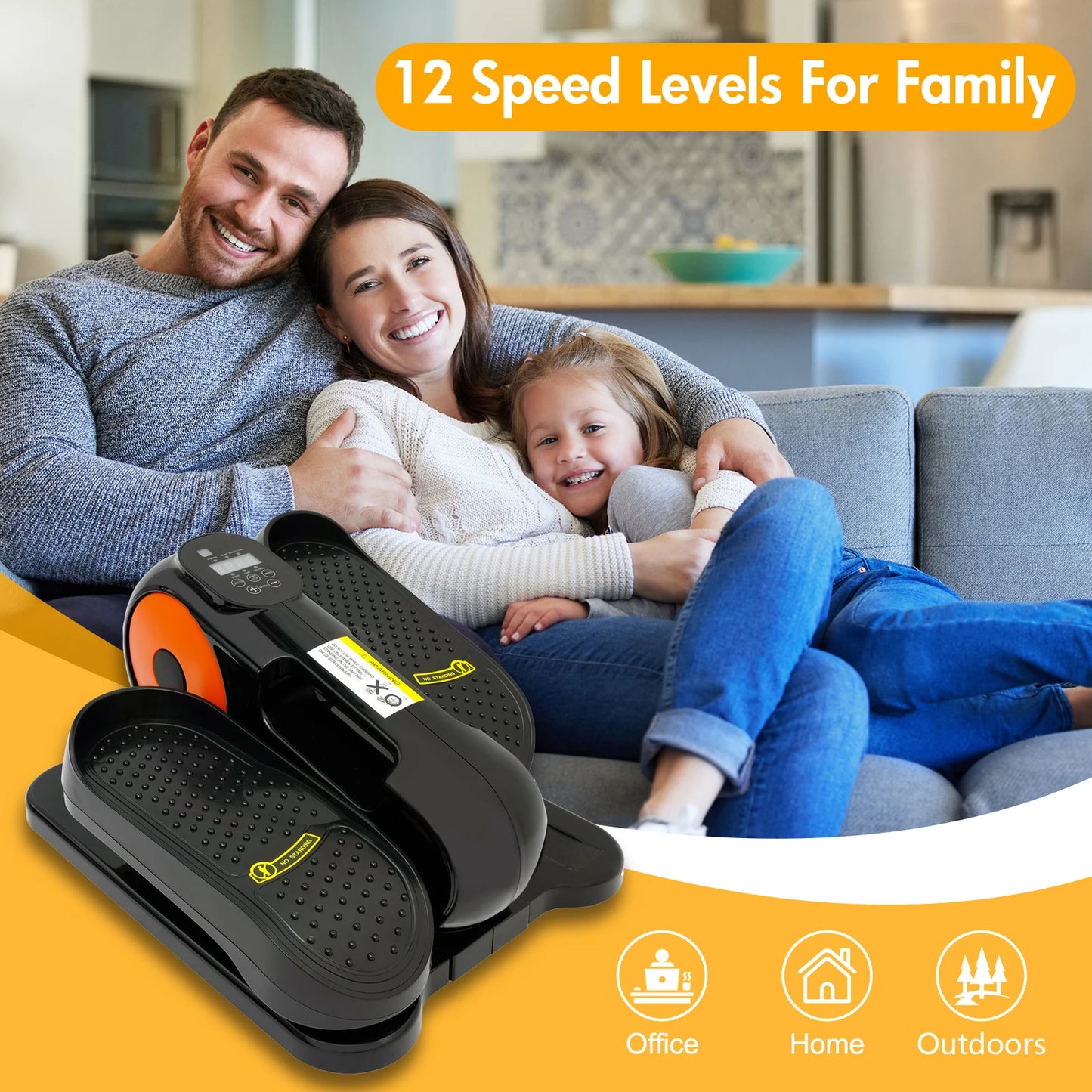 Elliptical Leg Exerciser for Home Fitness & Workouts