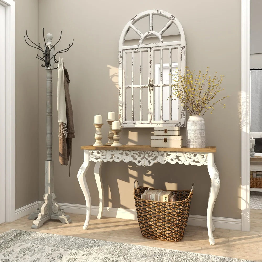 Gray Wood Coat Rack
