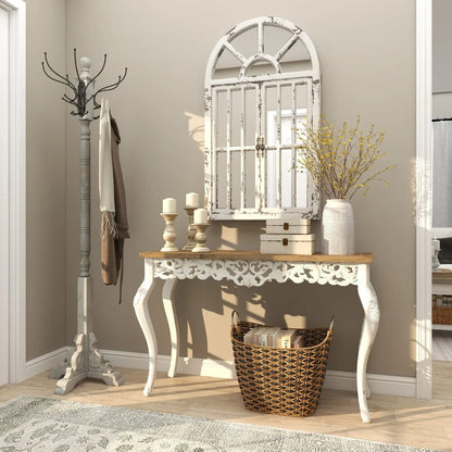 Gray Wood Coat Rack