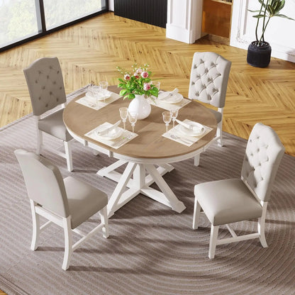 Extendable Dining Table Set for 4, 5