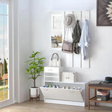 Clothes Shoe Cabinet with Mirror