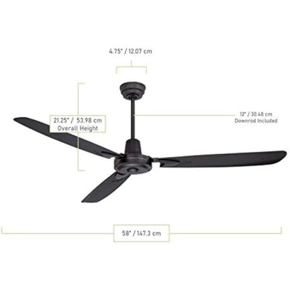 58" Heavy-Duty Ceiling Fan