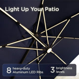 Patio Umbrella with Led Lights