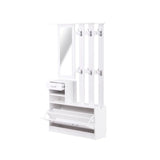 Clothes Shoe Cabinet with Mirror