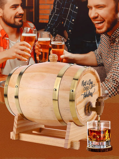 Wooden Whiskey Barrel/Stand 3L