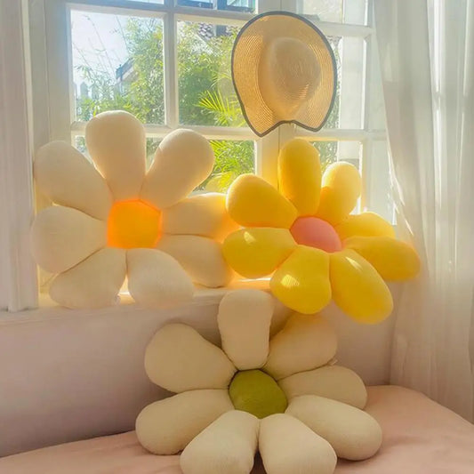 Flower Shaped Plush Pillow
