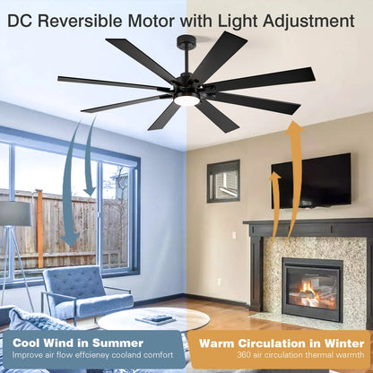 62/72 Inch Smart Ceiling Fan