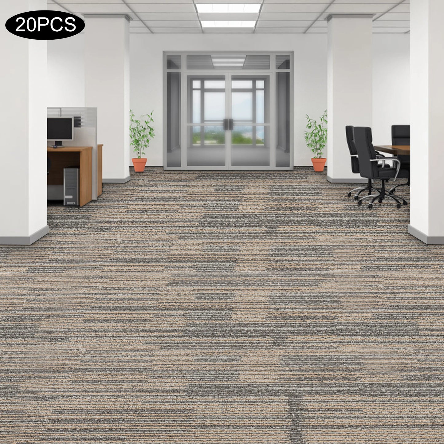 Commercial Adhesive Carpet Tiles