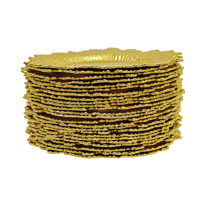 Flora Reef Gold Plates - 24 Pack