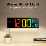 16" Large Digital Wall Clock