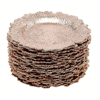 Dinner Plastic Plates - 24 PCS