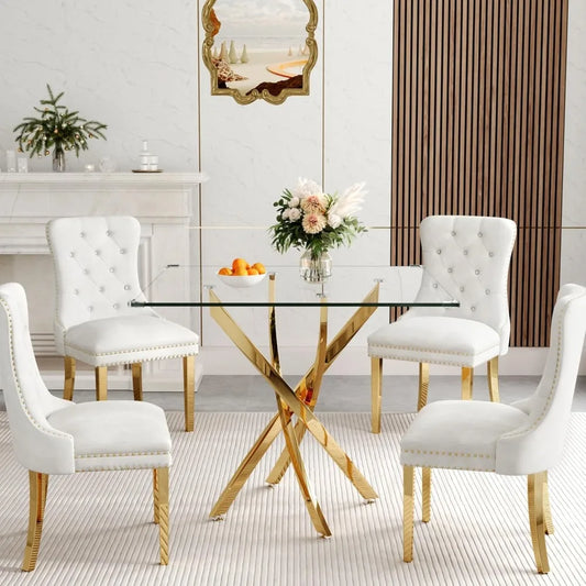 Glass Dining Table Set