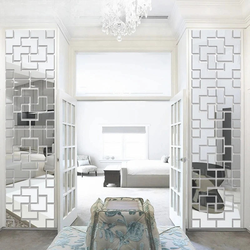 Creative Wall Sticker Mirrors for Home Décor & Interiors