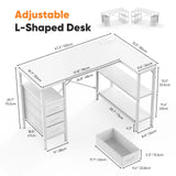 L Shaped/Desk/Shelf Drawers