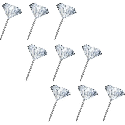 100PCS Diamond Thumbtacks