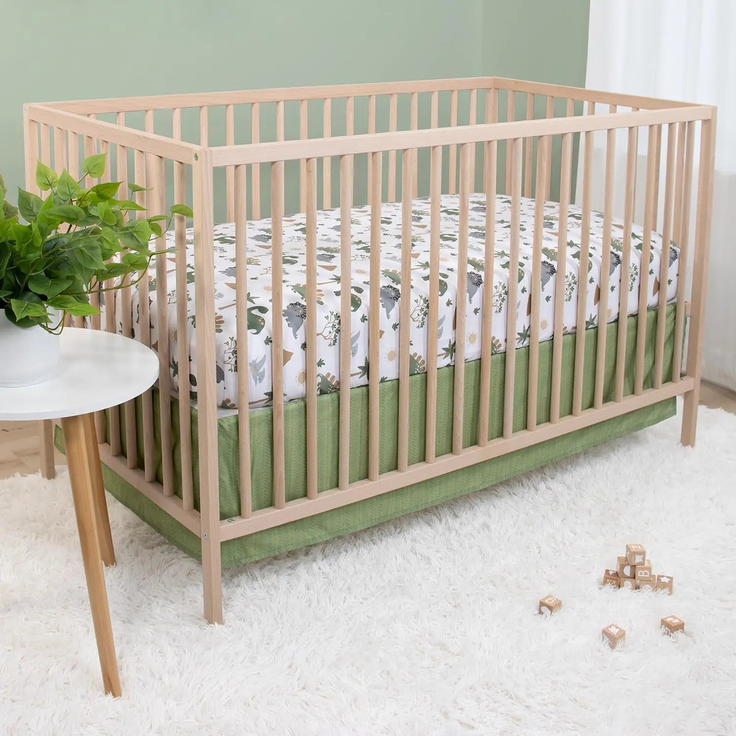 Dinosaur Nursery Bedding Set for Baby Crib and Toddler Bed
