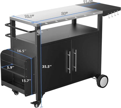 Outdoor Grill Cart
