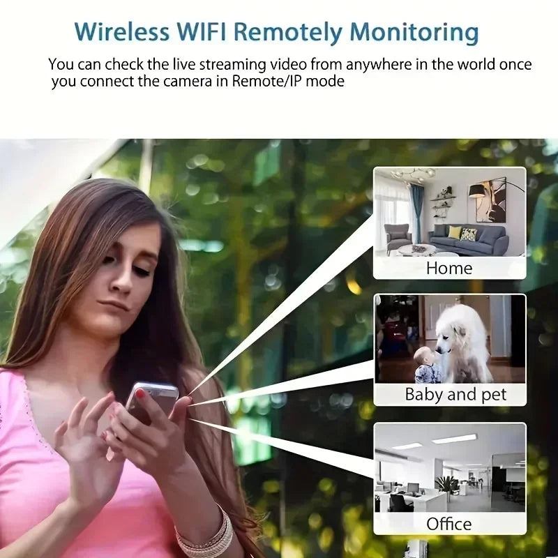 Wi-Fi Camera Baby Monitor with Motion Alerts & Audio