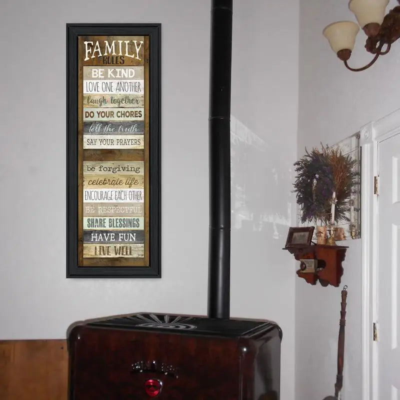Family Rules Wall Art Stylish & Fun Décor for Every Room