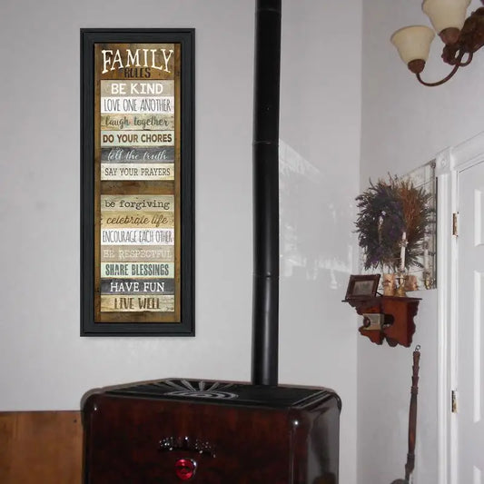 Family Rules Wall Art Stylish & Fun Décor for Every Room