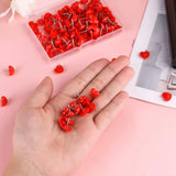 100 Heart-Shaped Thumbtacks