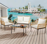 Patio Furniture Boho Rattan