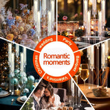 10 PCS Acrylic Candelabra Centerpieces