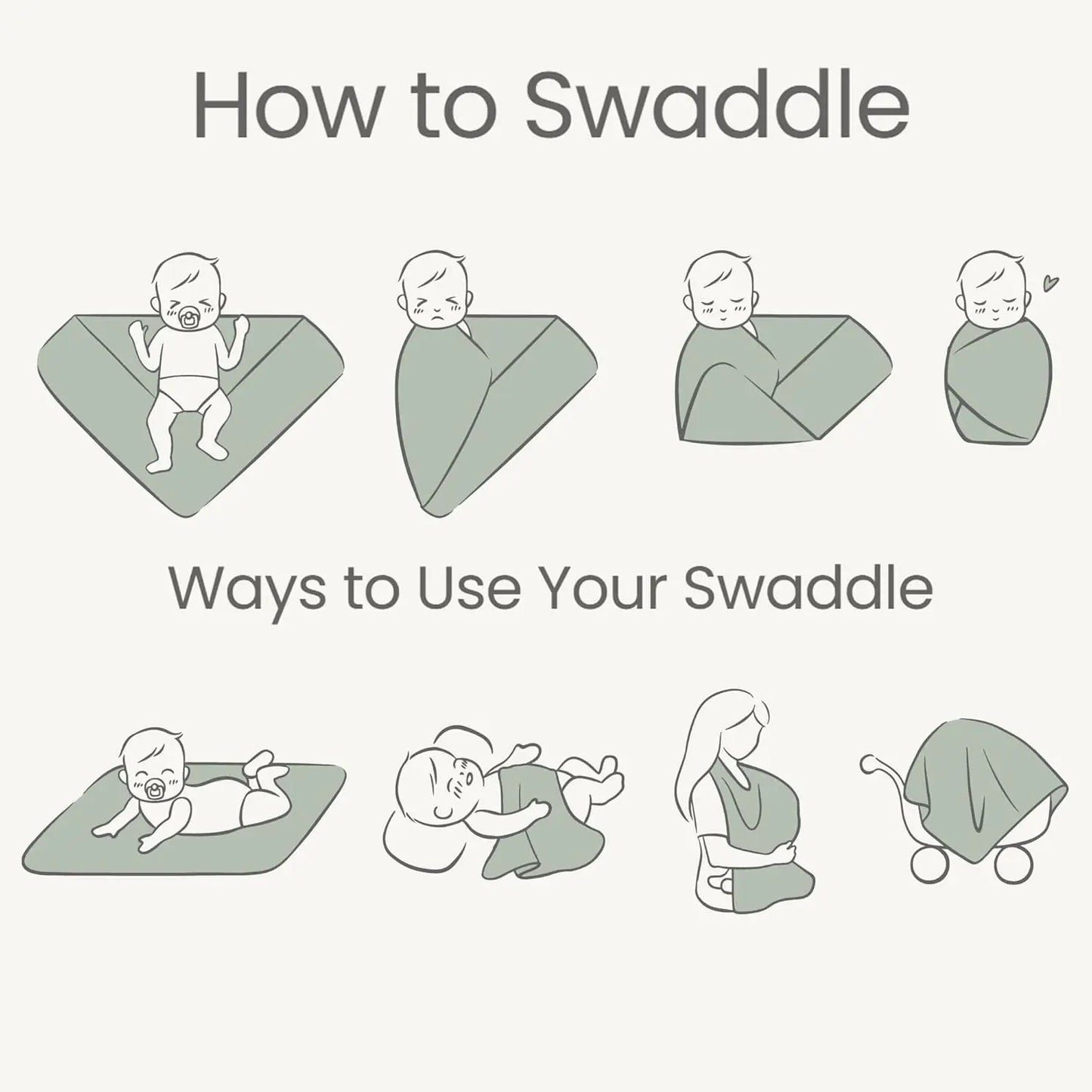 Baby Girl Swaddle Set for Newborns Soft and Cozy Blankets