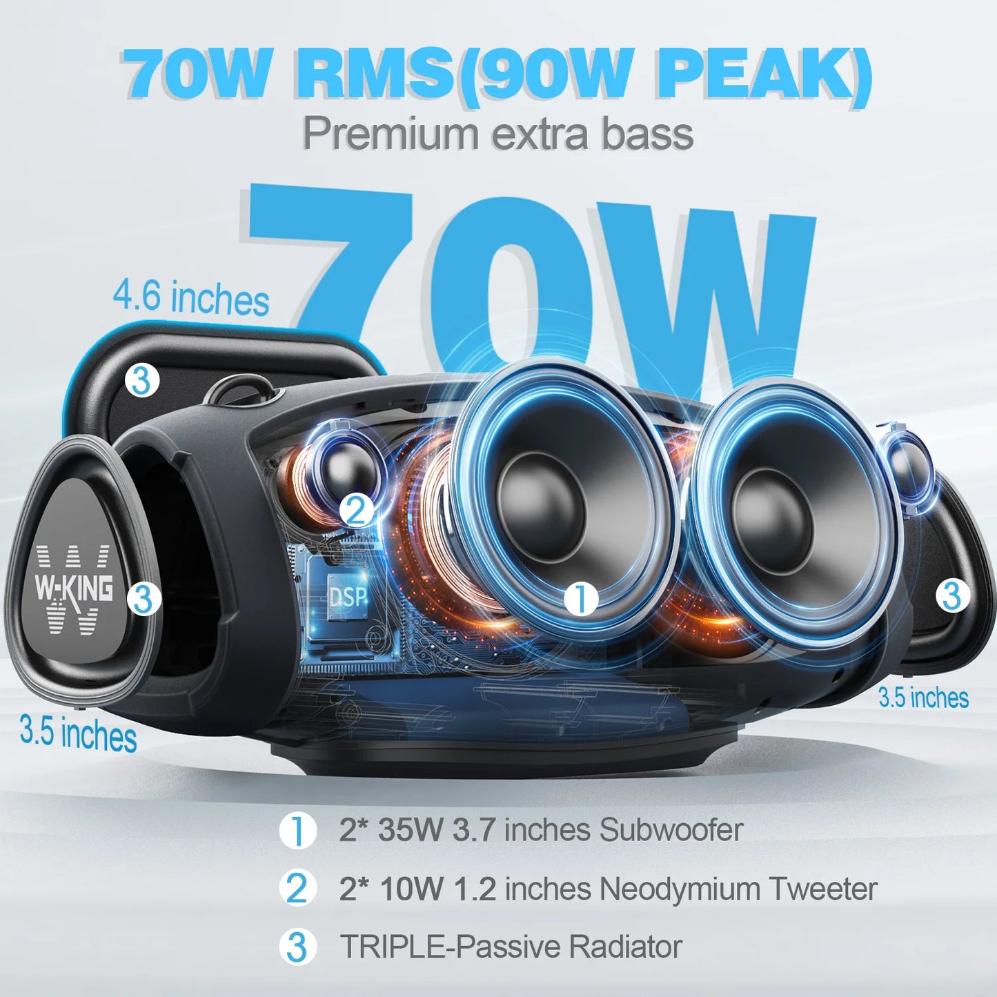 Bluetooth Speakers, Wireless Microphone