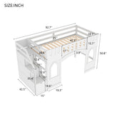Twin Size Loft Bed with Storage