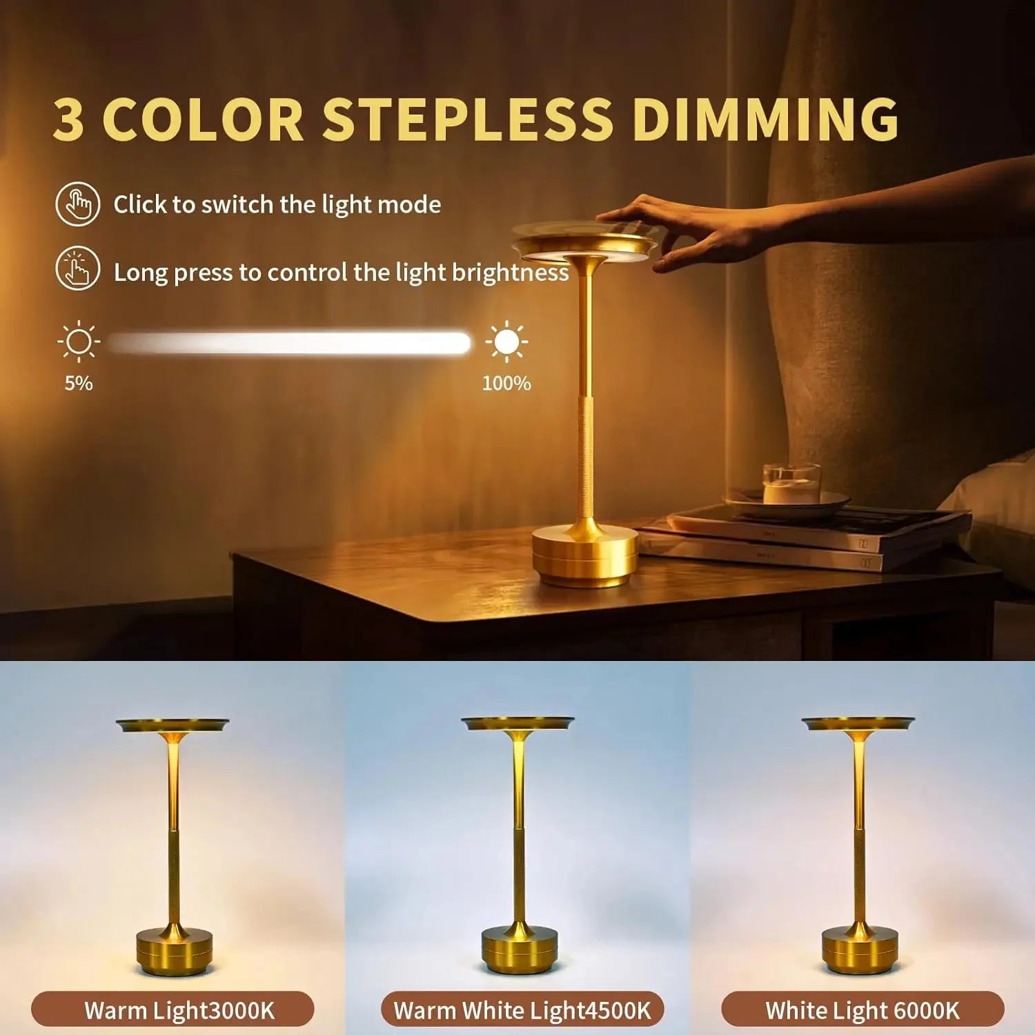 LED Desktop Lamp USB Adjustable Lighting for Home & Office