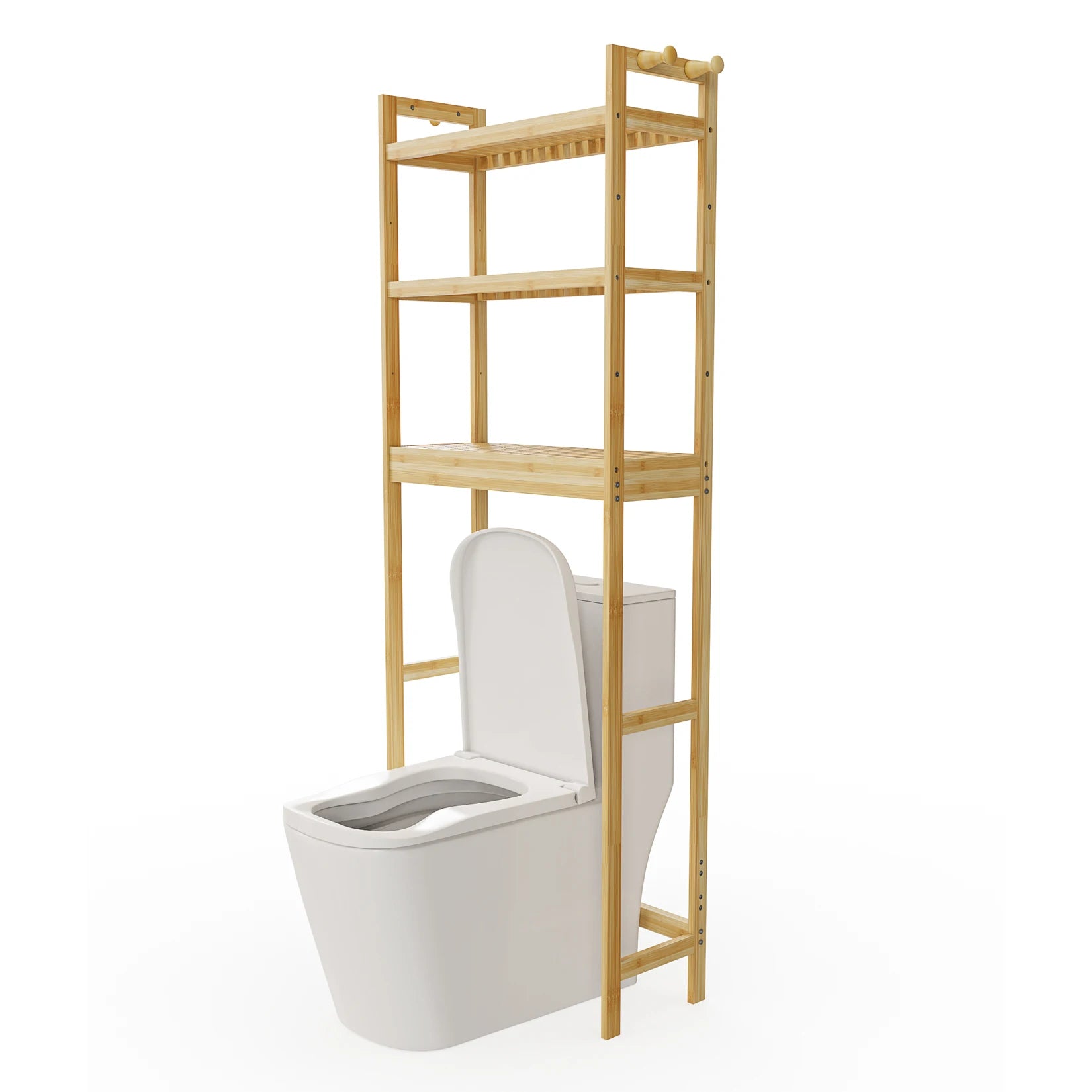 Bamboo Storage Shelf Organizer