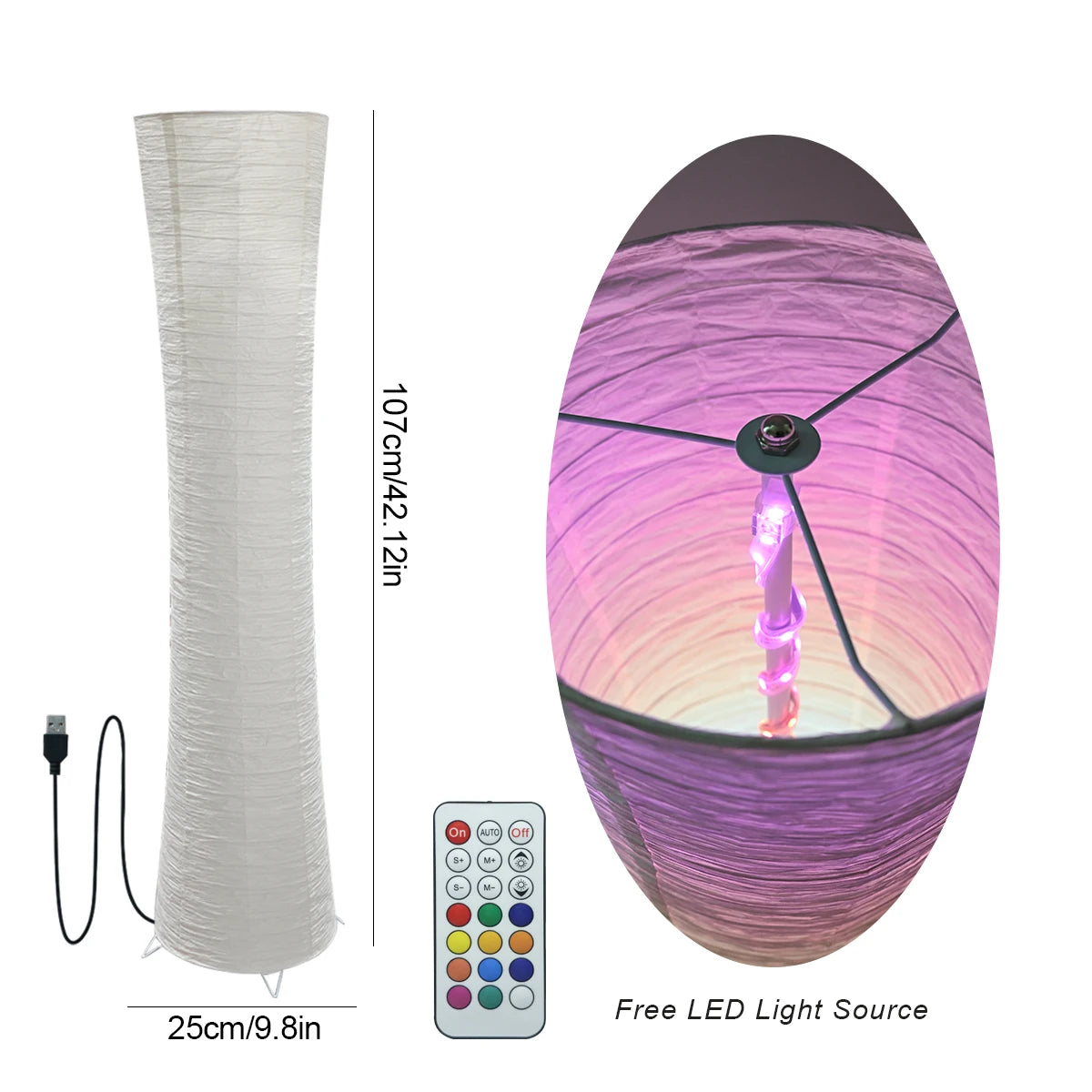 Modern Paper Lamp Remote Control for Comfortable Ambient Lighting