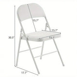 6 Pack Padded Folding Chairs Stackable