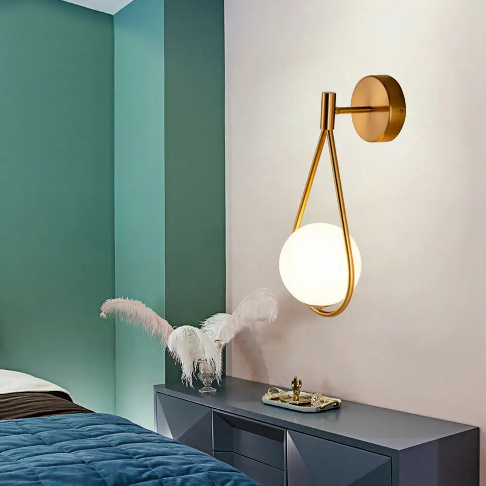 Glass Ball Wall Lamp