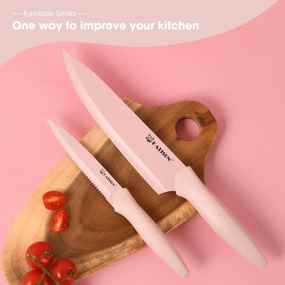 Pink Knife Block Set