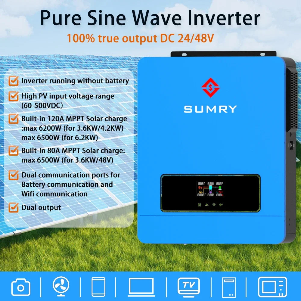 Solar Charger Hybrid Inverter for Home and Off-Grid Power