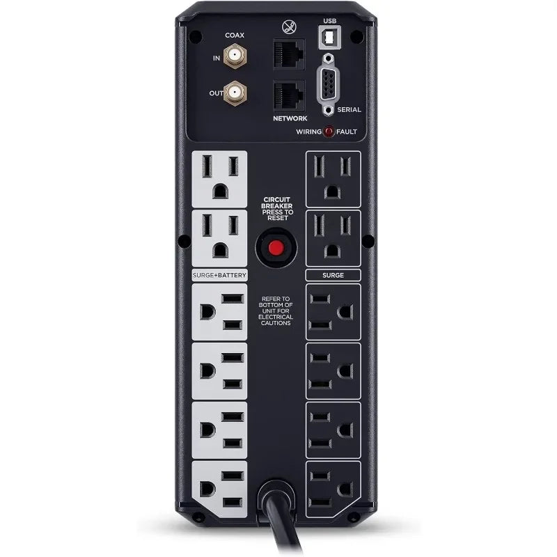 LCD UPS System 12-Outlets