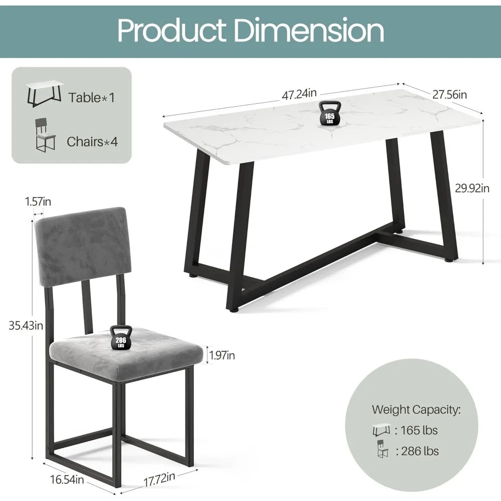 Modern Dining Set 5-Piece