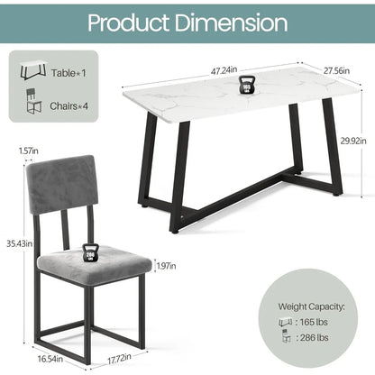 Modern Dining Set 5-Piece