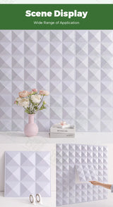 10 Pack/Self Adhesive/3D Wall Panels