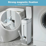 Slim Trash Can with Cleaning Brush