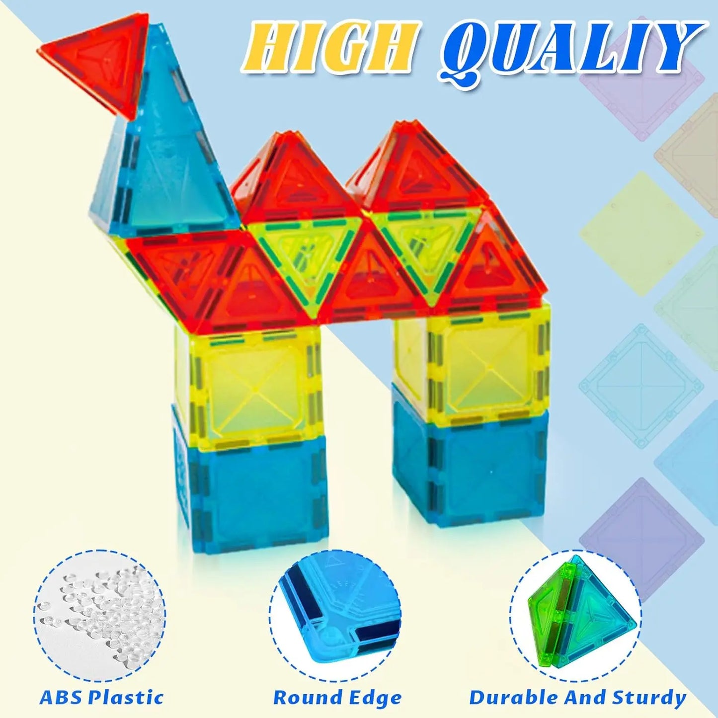 Magnetic Tiles Building Blocks