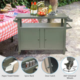 Metal Outdoor Grill Table
