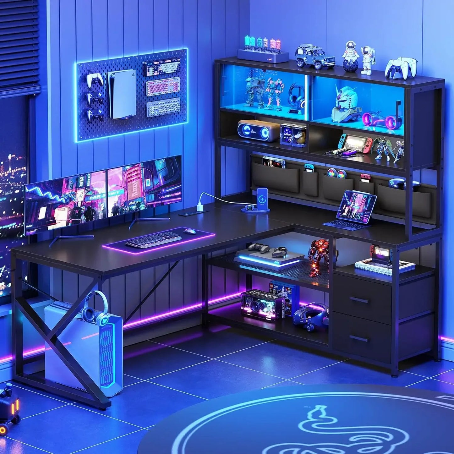 L Shaped Gaming Desks for home