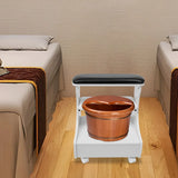 Foot Rest Pedicure Stool with Wheels